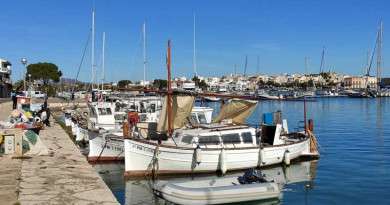 Portocolom Boote am Hafen
