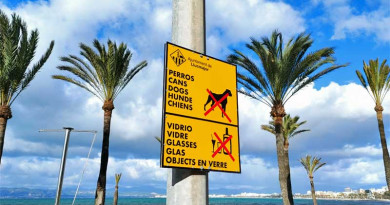 Verbote Schild Playa de Palma