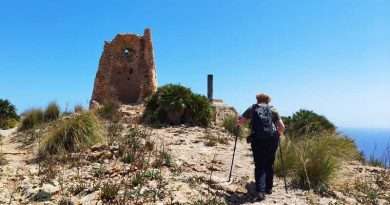 Wanderung von der Cala Agulla zur Cala Mesquida - kurz vor dem Gipfel